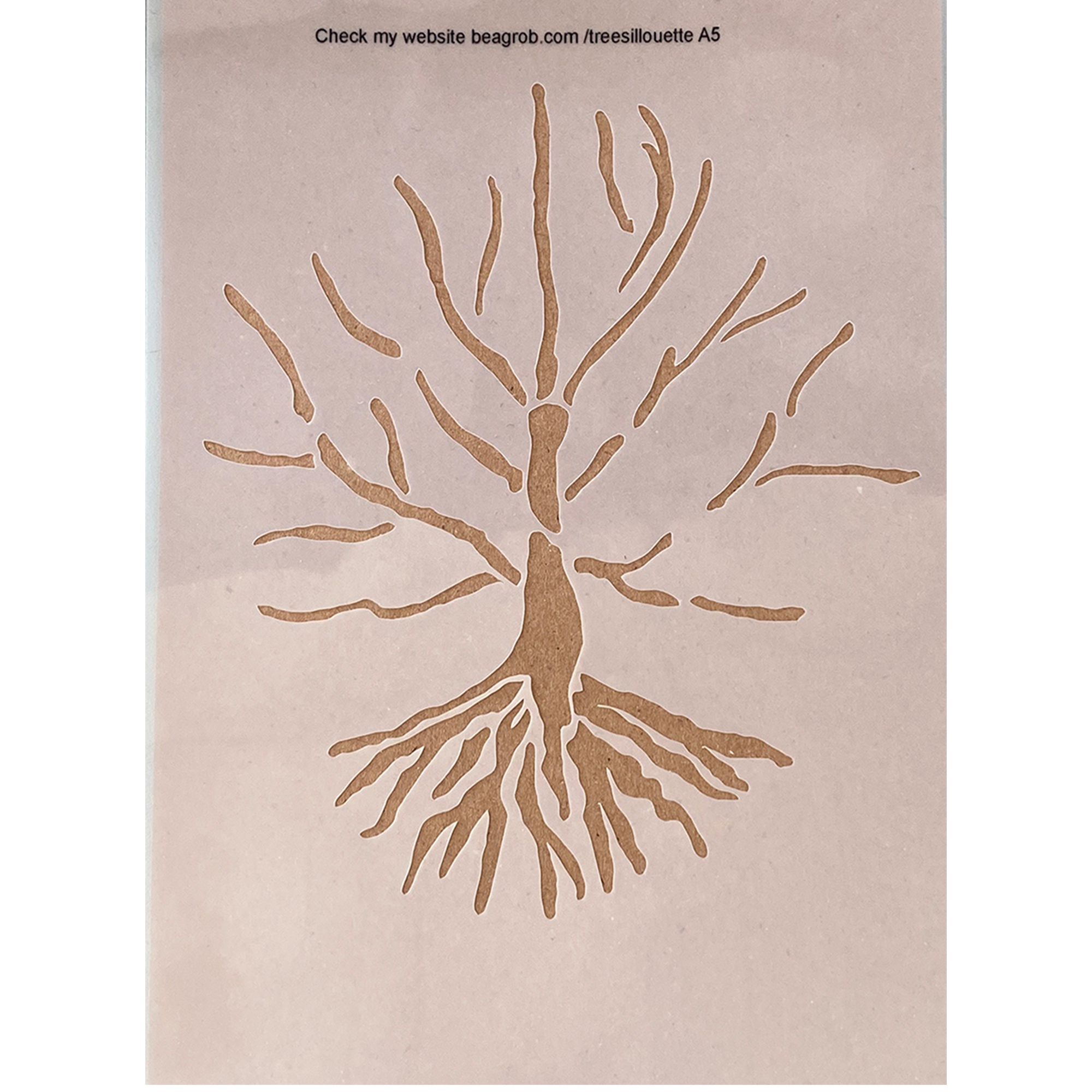 A5 Tree Silhouette / Baum Silhouette