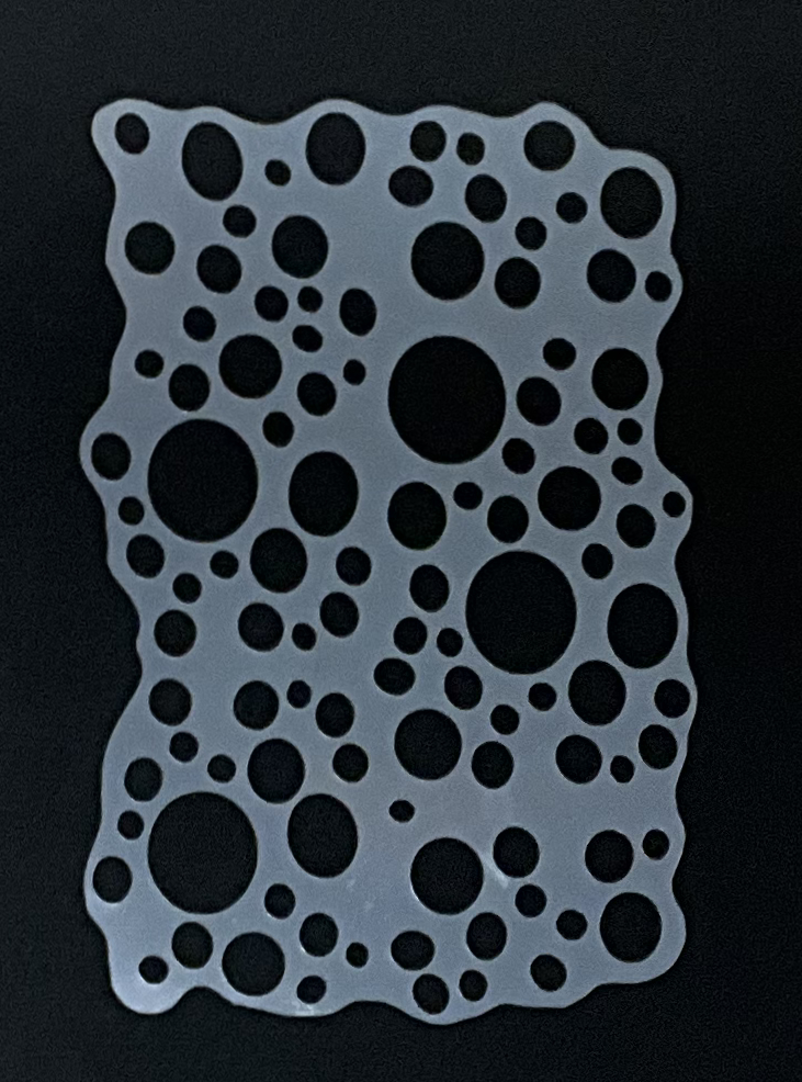 A5 Bubbles Play stencil